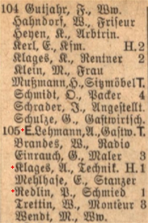 Adressbuch 1942