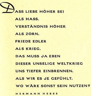 Hoffnung von Hermann Hesse