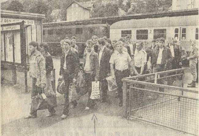 Ankunft auf dem Bahnhof
