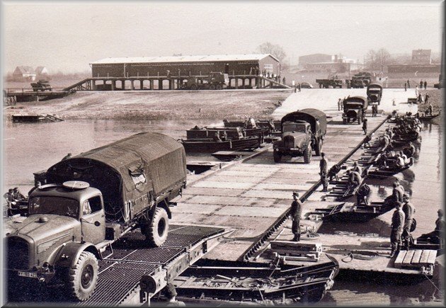 Br&uuml;ckenschlag &uuml;ber die Weser