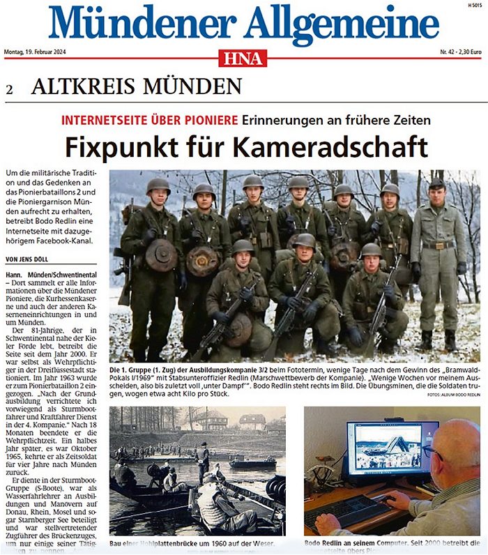 Ausschnitt Zeitungsartikel
