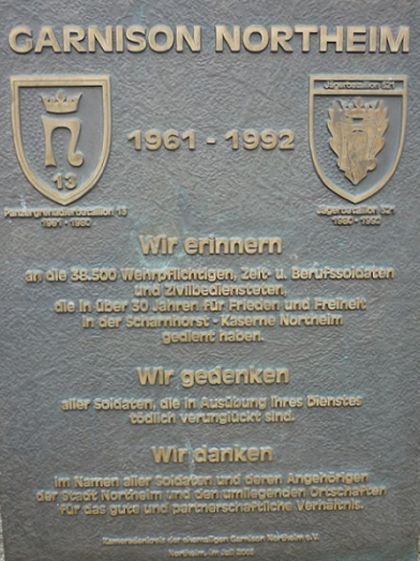 Erinnerungstafel in Northeim