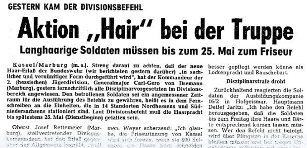 Zeitungsartikel v. 17.05.1972