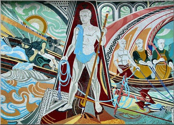 Mosaikbild in der Kaserne